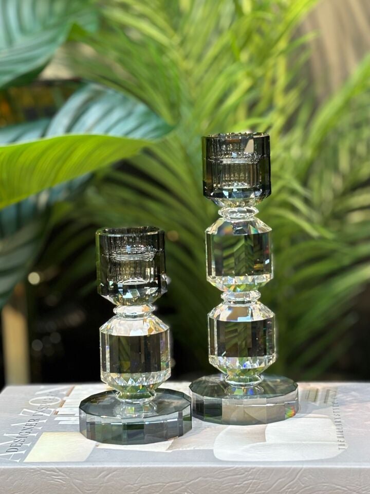 Kristal Mumluk 2 li (20,5-16,5 cm)