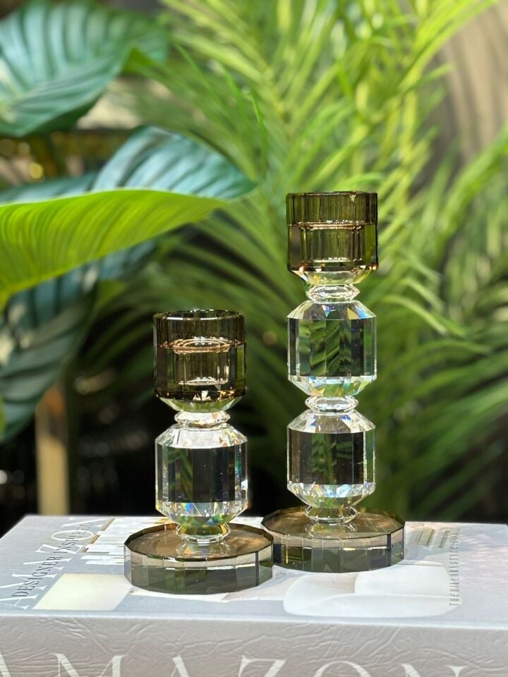 Kristal Mumluk 2 li (20,5-16,5 cm)