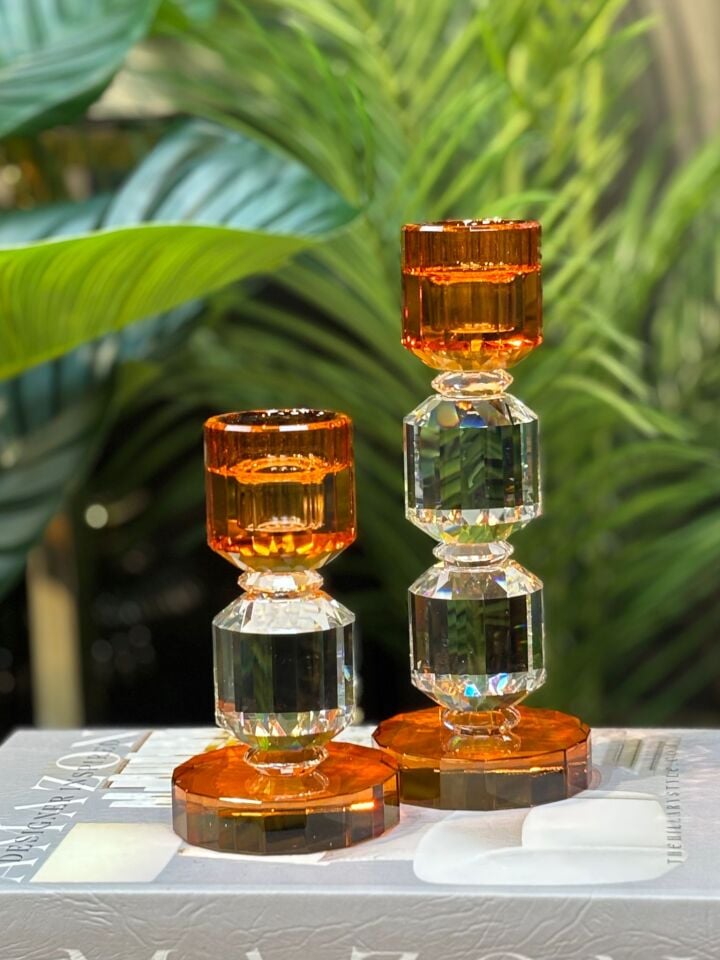 Kristal Mumluk 2 li (20,5-16,5 cm)