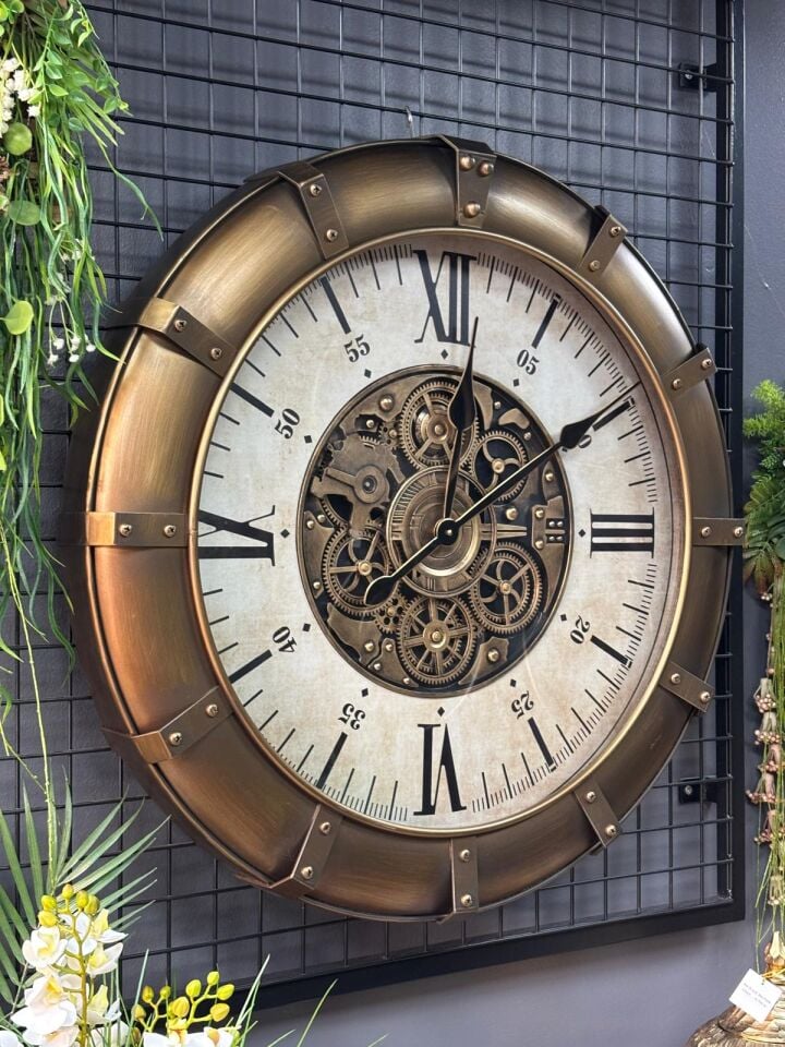 Çarklı Duvar Saati 80 cm  (İTHAL)