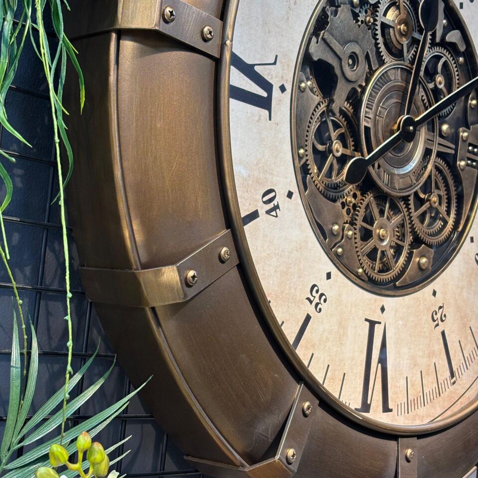 Çarklı Duvar Saati 80 cm  (İTHAL)