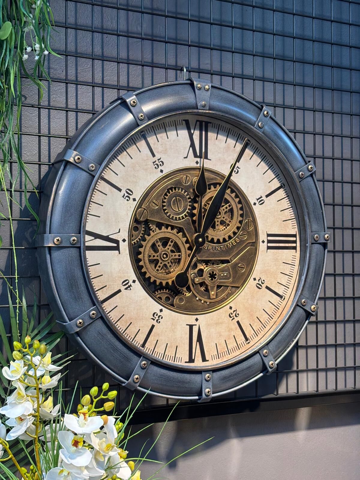 Çarklı Duvar Saati 60 cm  (İTHAL)