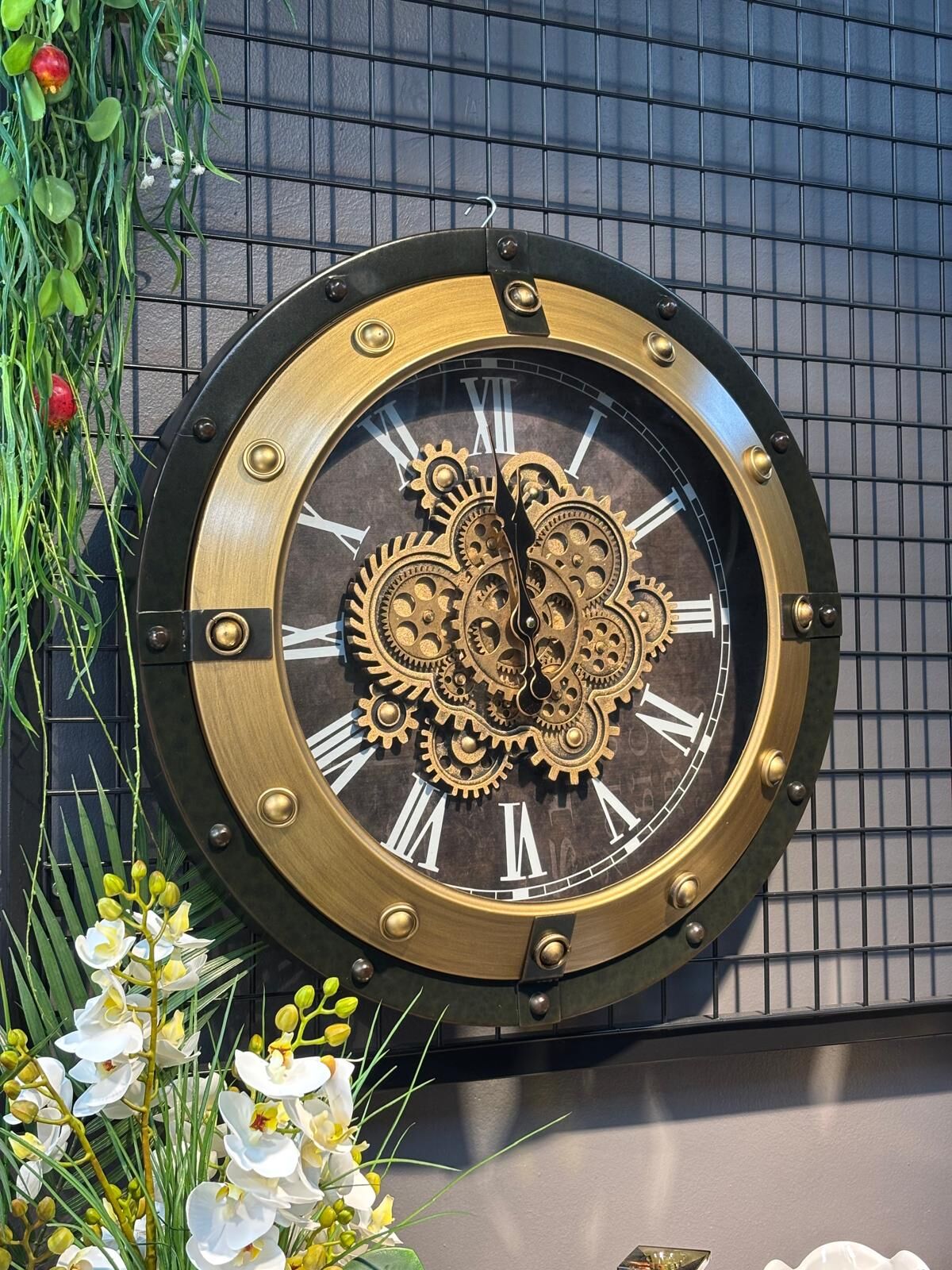 Çarklı Duvar Saati 60 cm  (İTHAL)