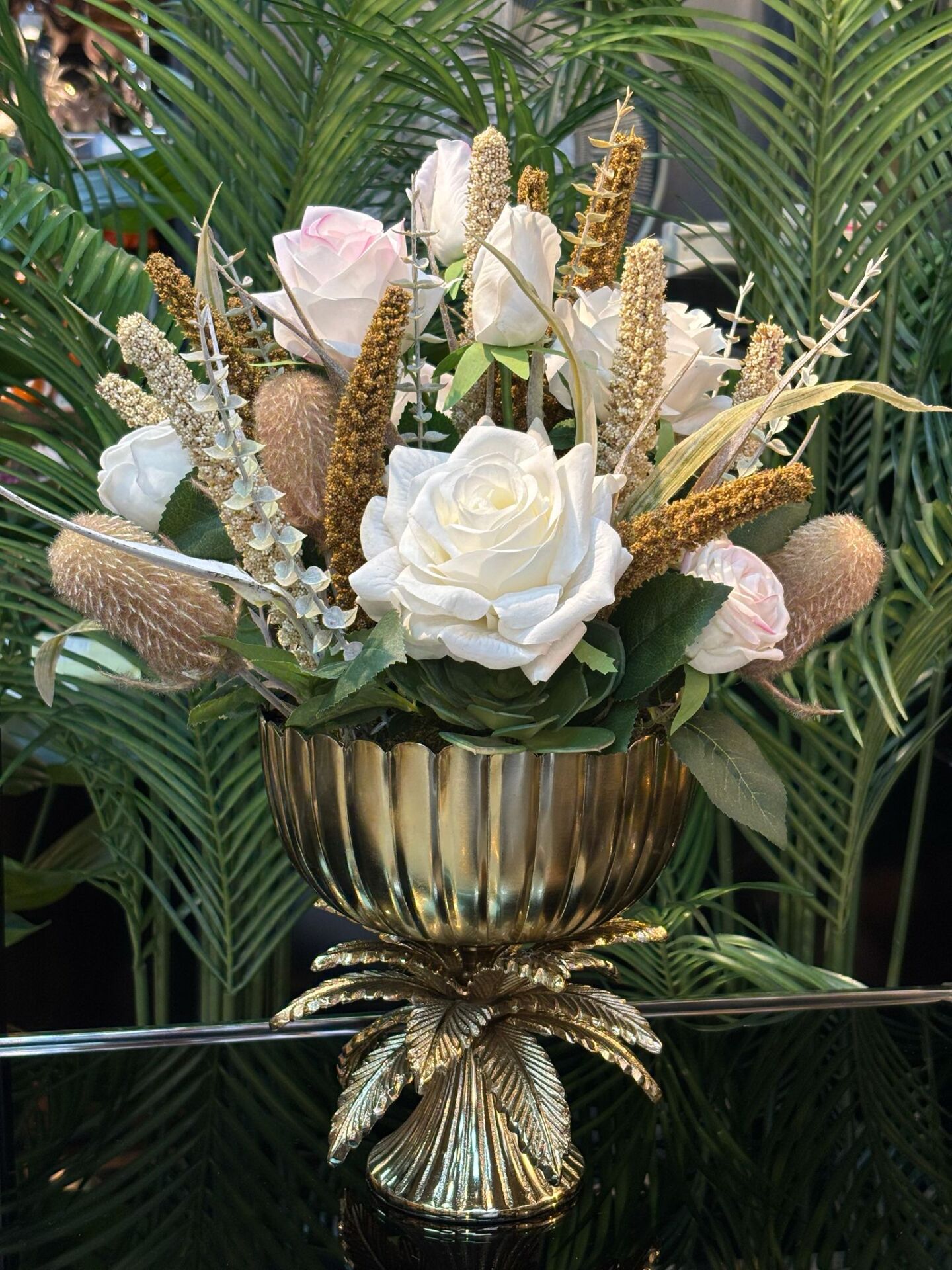 Vazo Döküm  aranjman (44 cm)