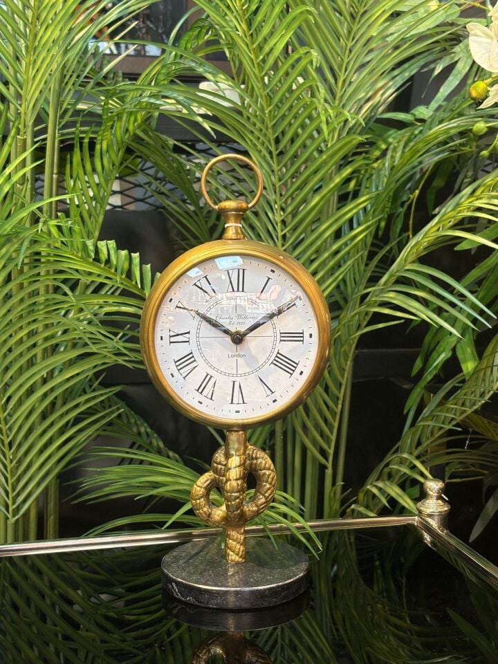 Masa Saati Döküm Eskitme (İthal) 30 cm