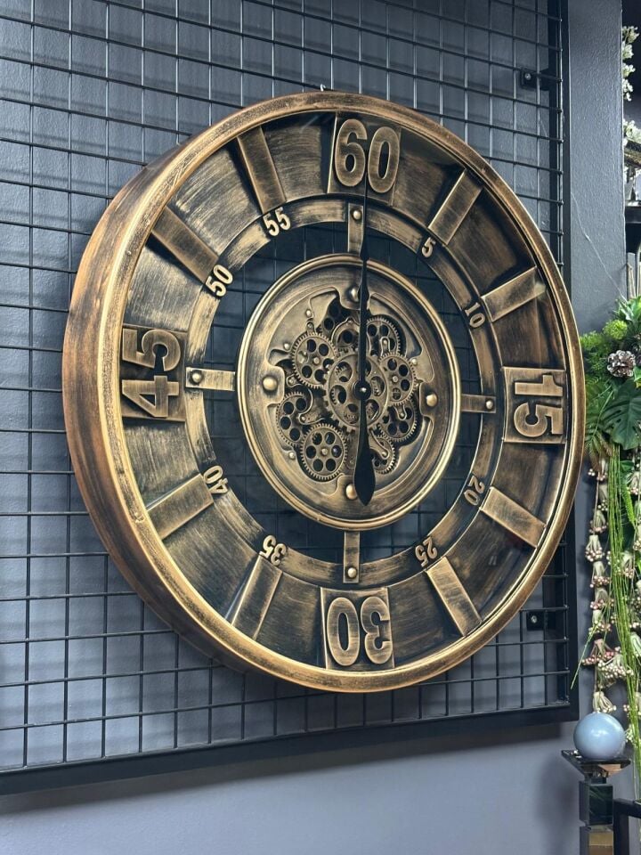 Çarklı Duvar Saati 80 cm