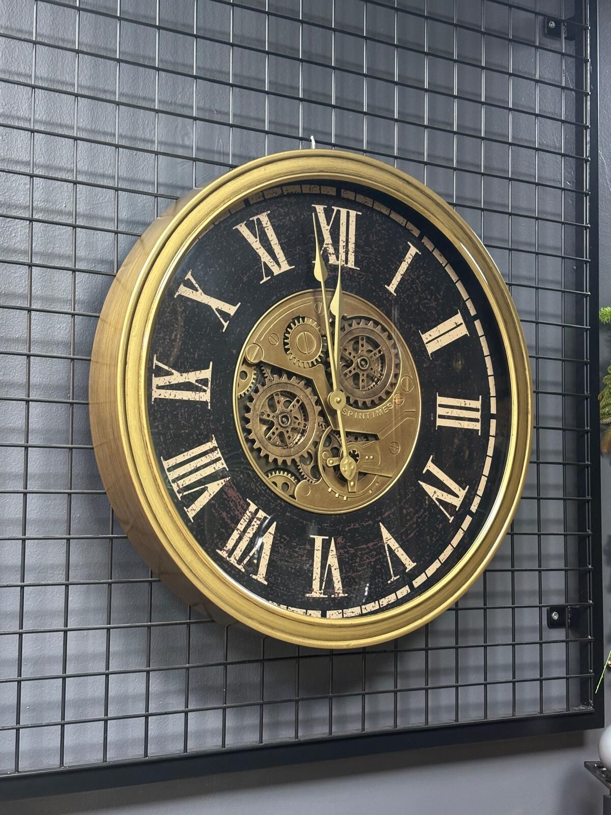 Çarklı Duvar Saati 60 cm (METAL)