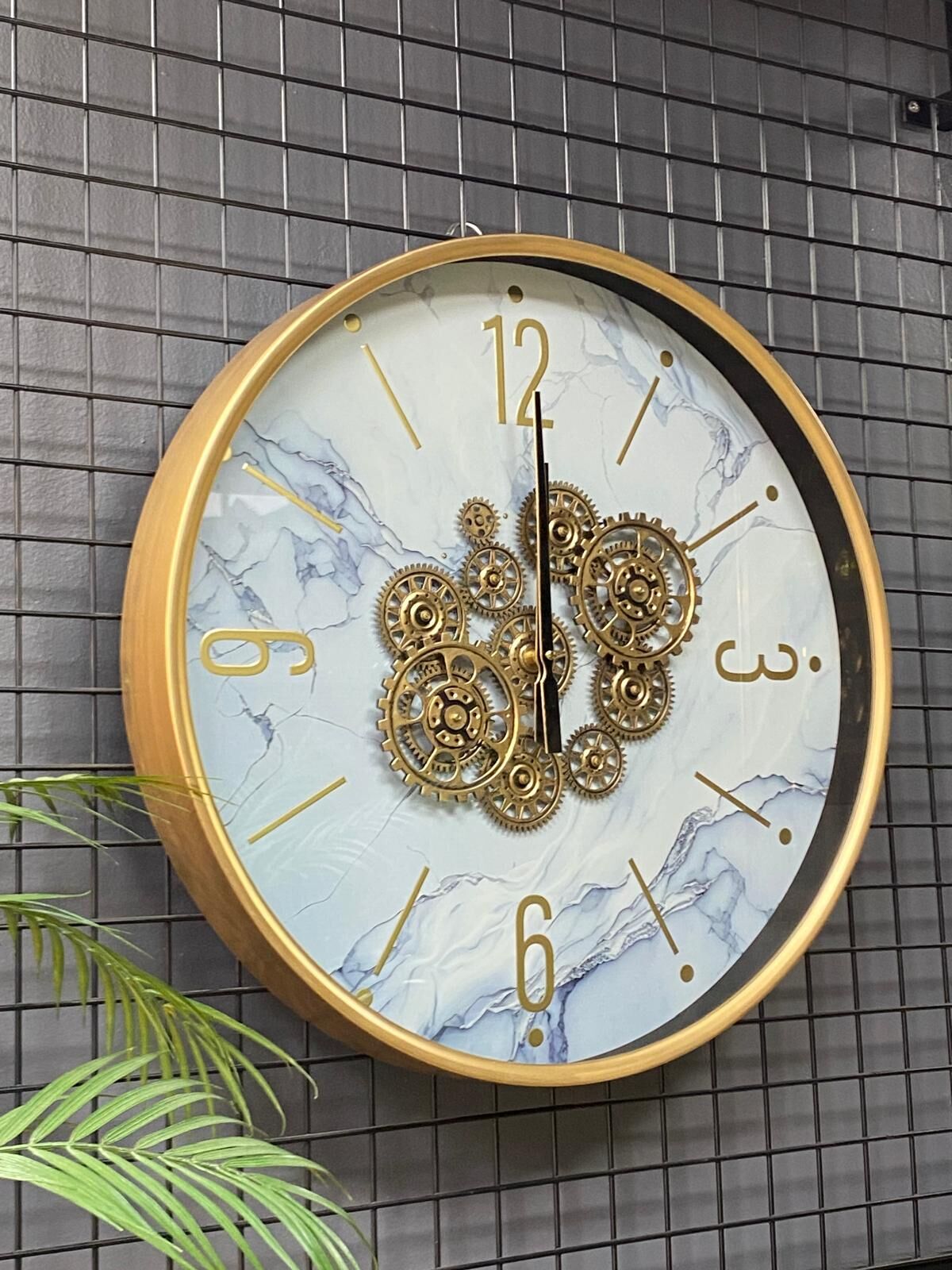 Çarklı Duvar Saati 60 cm (METAL)