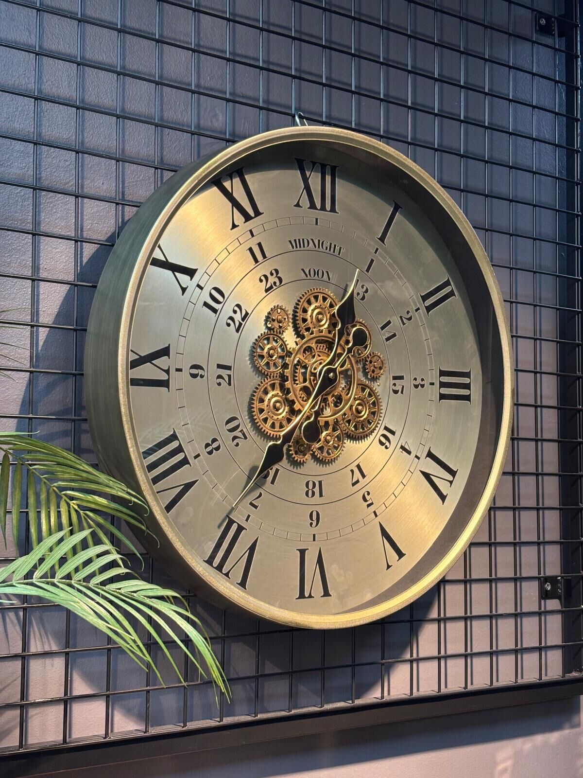 Çarklı Duvar Saati 60 cm (METAL)