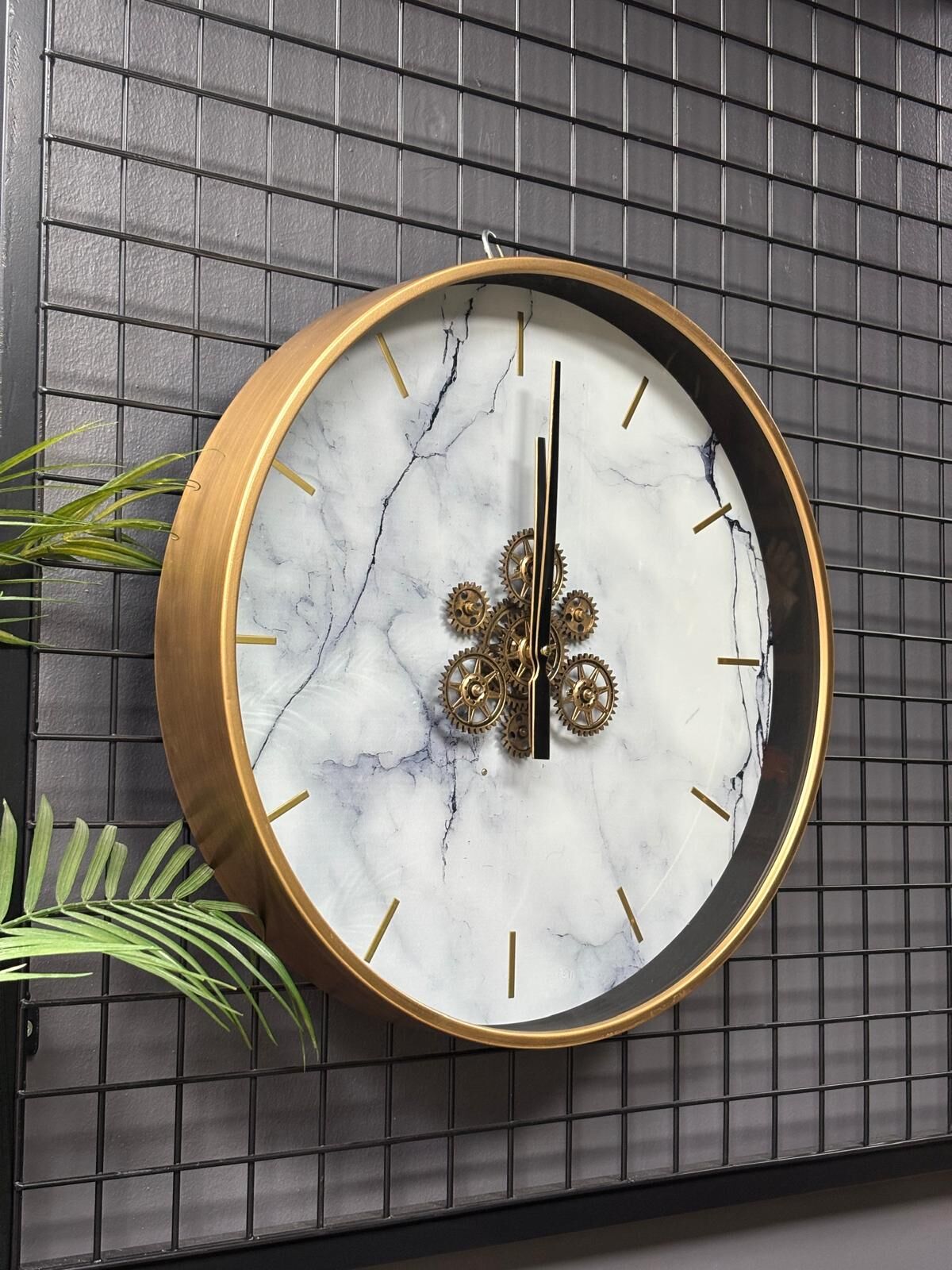 Çarklı Duvar Saati 50 cm (METAL)