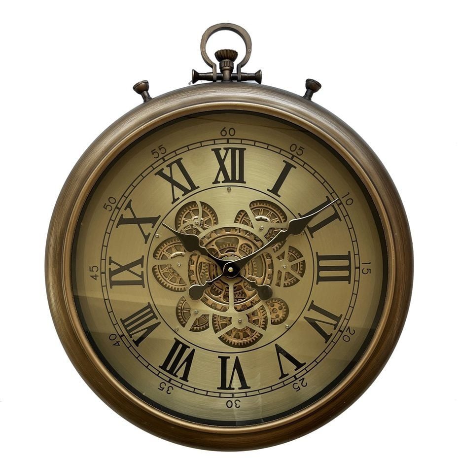 Çarklı Duvar Saati 50*63 cm (METAL)