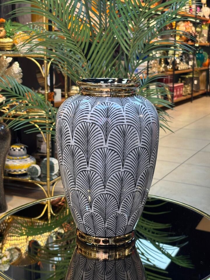 Porselen Küp Vazo 36 cm