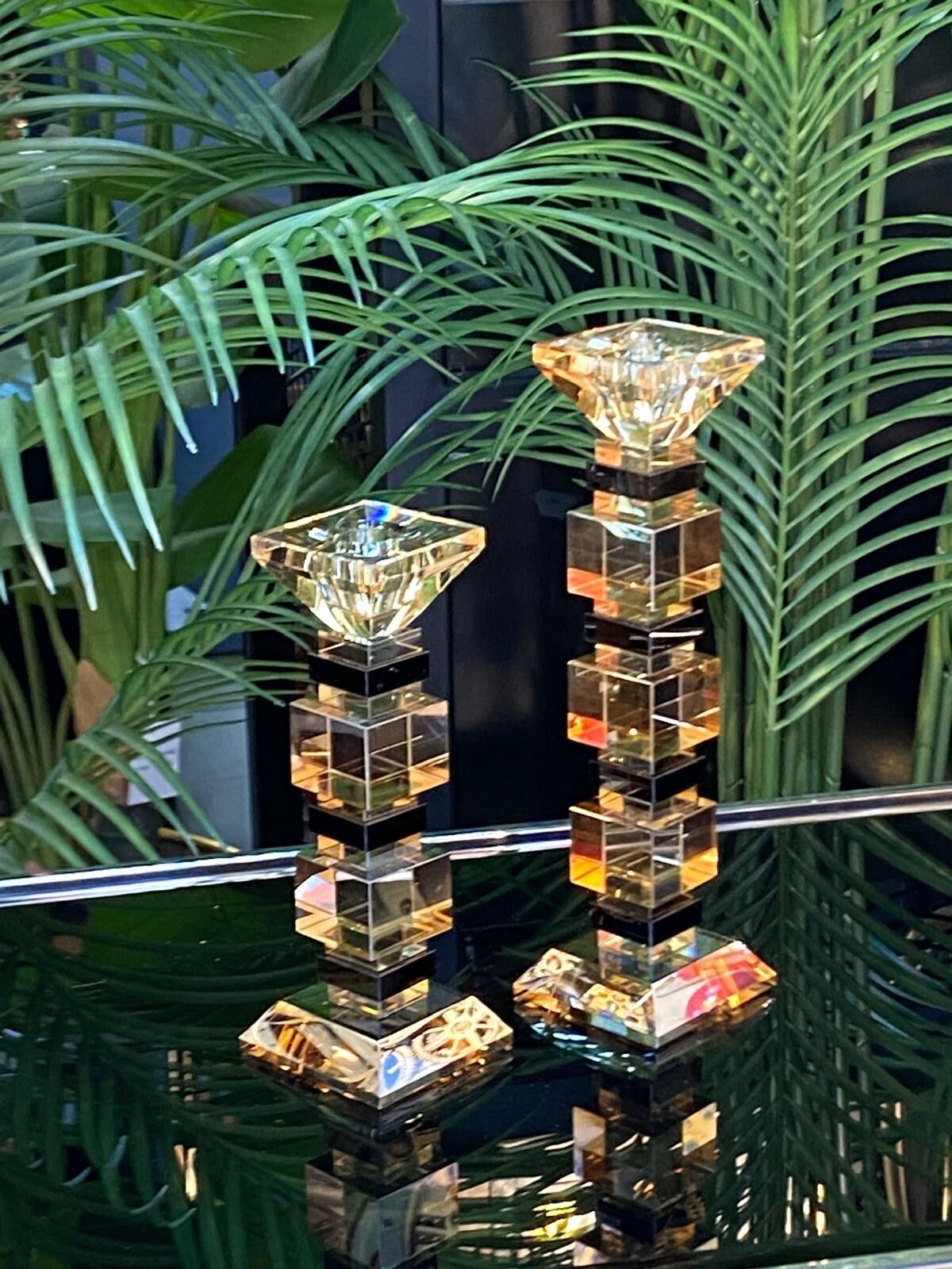 Kristal Mumluk 2 li (23-18cm)