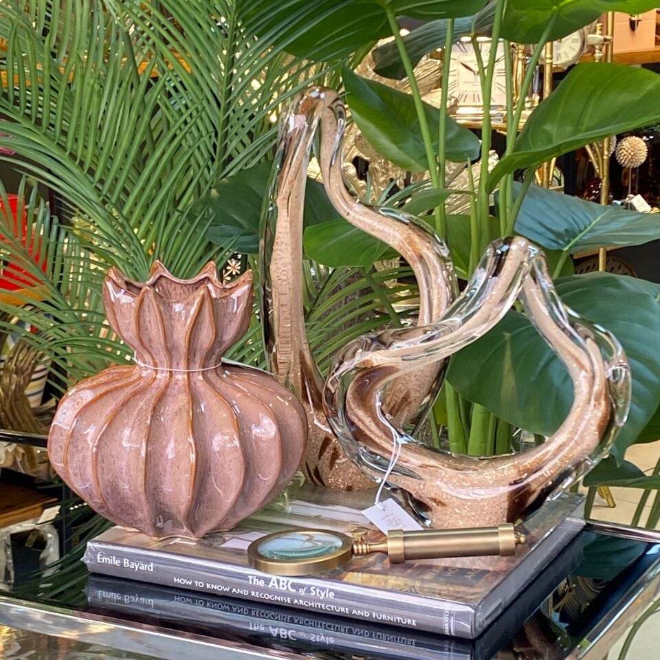 Sıcak Cam Soyut Obje 2 li 35*16 cm, 23*22 cm