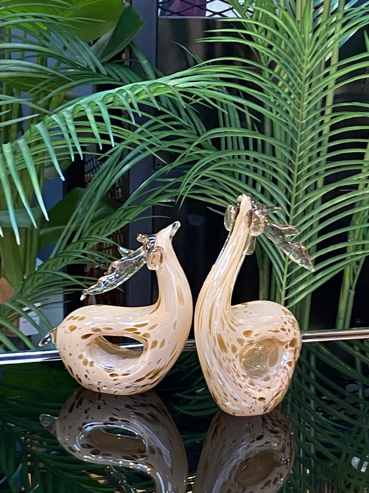 Cam Geyik Obje 2 li 20-17 cm