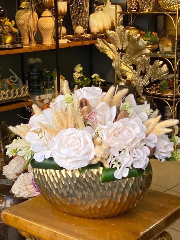 Çiçek Arajman Döküm Vazo (34*32)