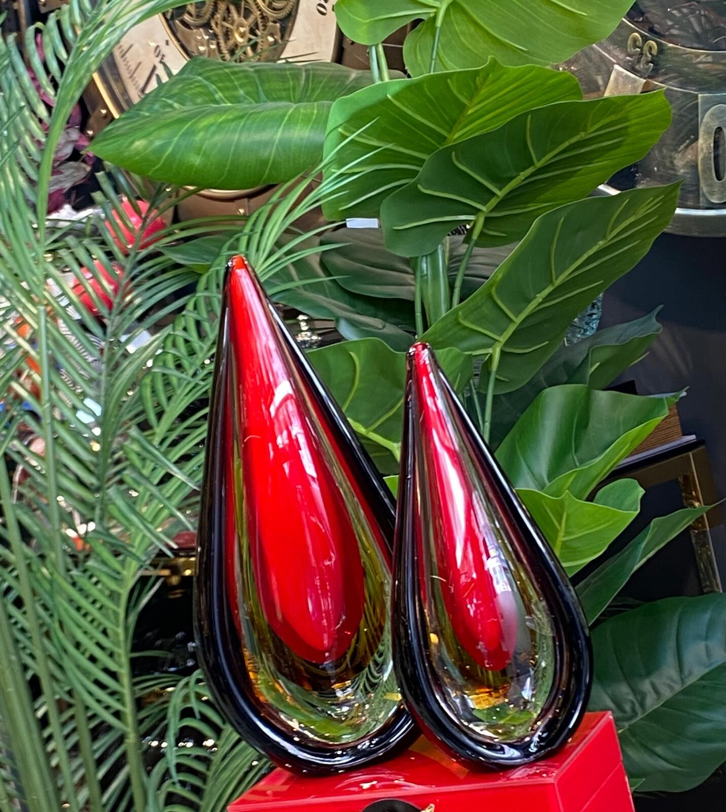 Sıcak Cam Damla Obje 2 li 29-22cm