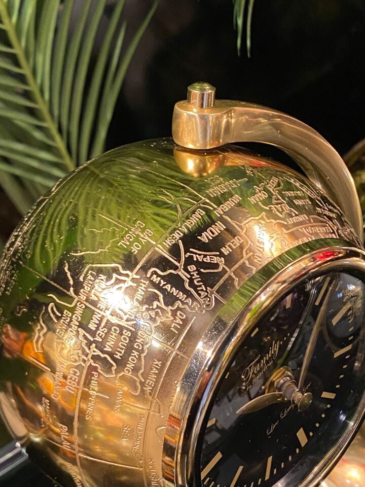 Masa Saati (Gold-Siyah)22*18cm