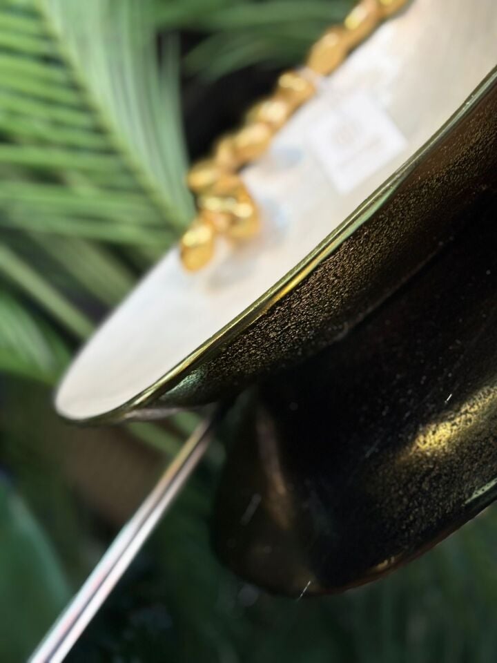 Pearl Döküm Ayaksız Çukur Sunumluk (33*29*8cm)