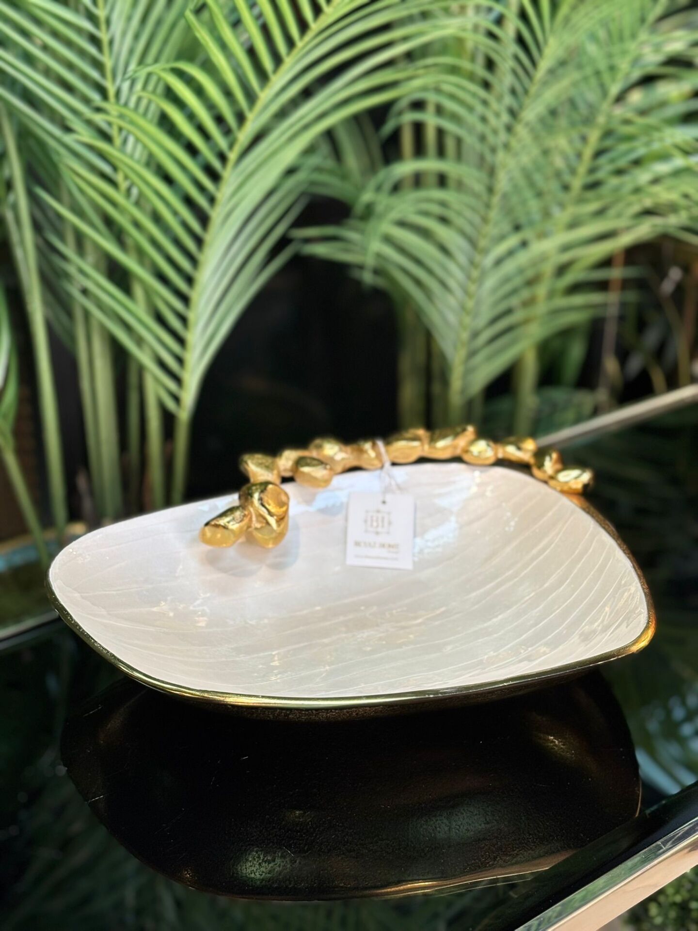 Pearl Döküm Ayaksız Çukur Sunumluk (33*29*8cm)