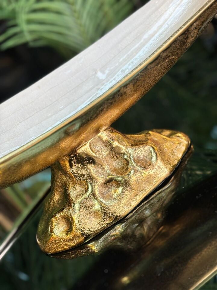 Pearl Döküm Ayaklı Çukur Gondol  (51*15*17cm)