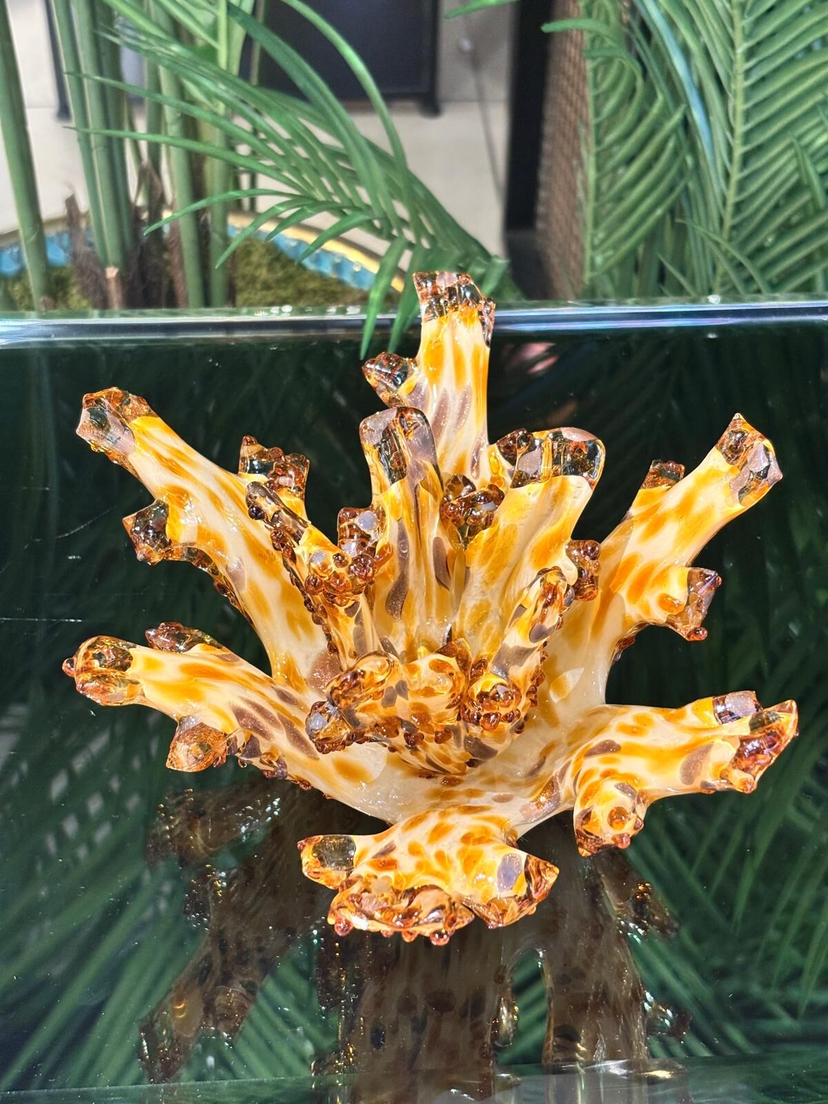 Sıcak Cam Mercan 22*13 cm