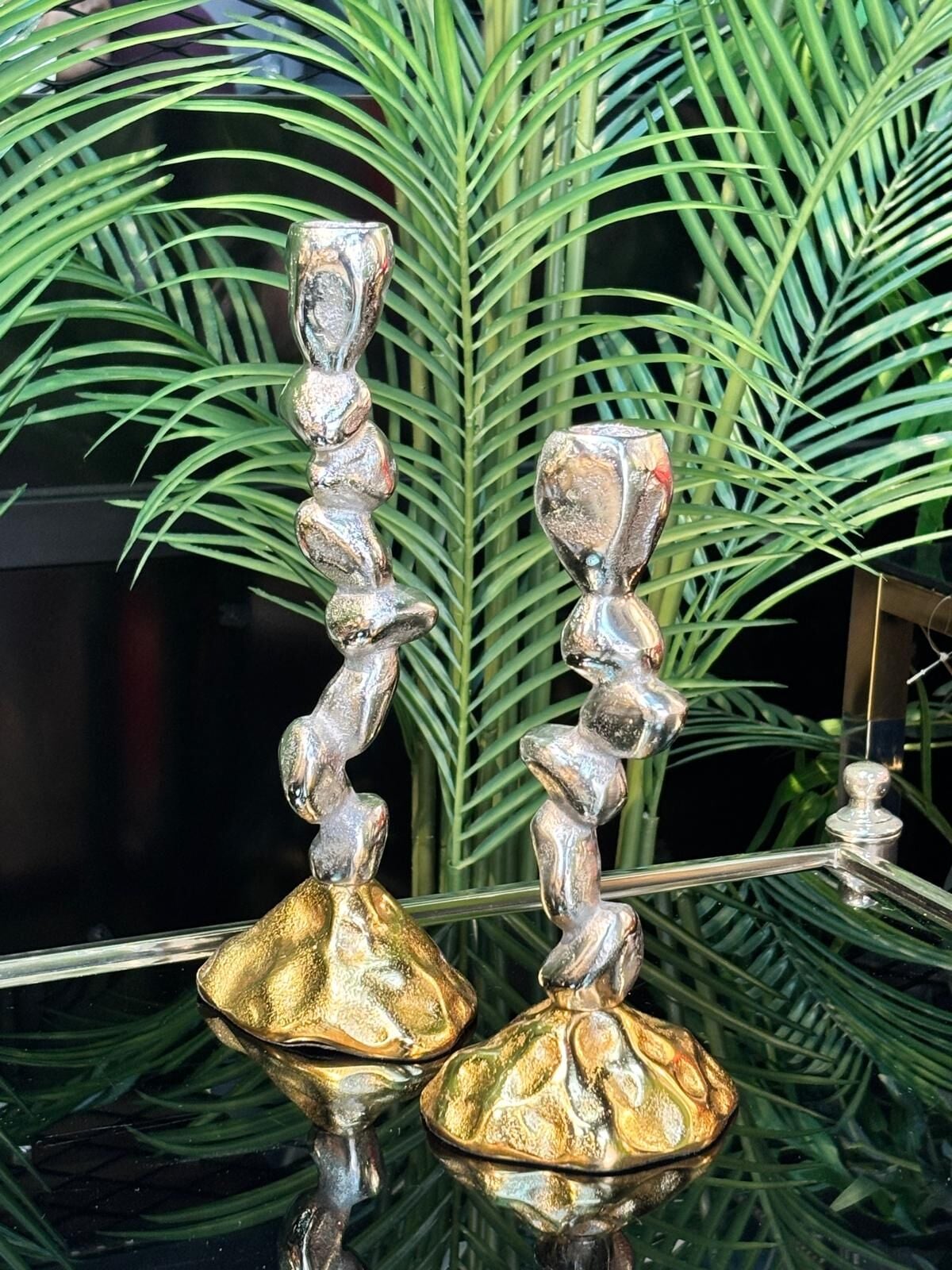 Mumluk Döküm 2. li  (12*27-10*22)cm