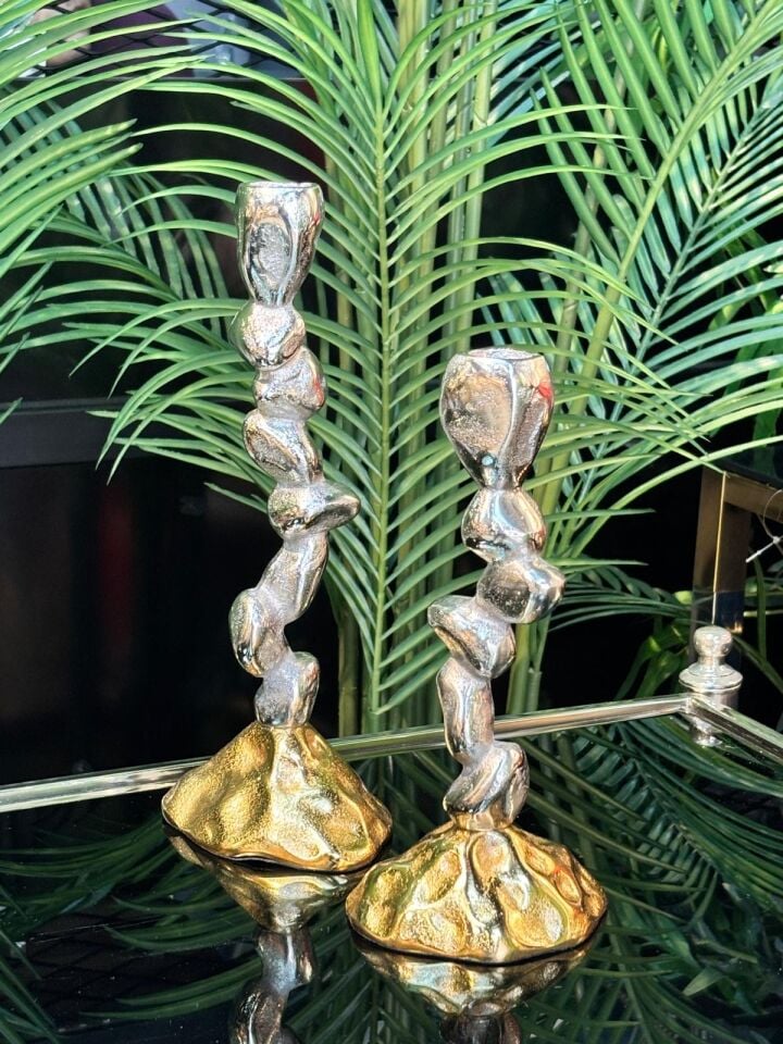 Mumluk Döküm 2. li  (12*27-10*22)cm