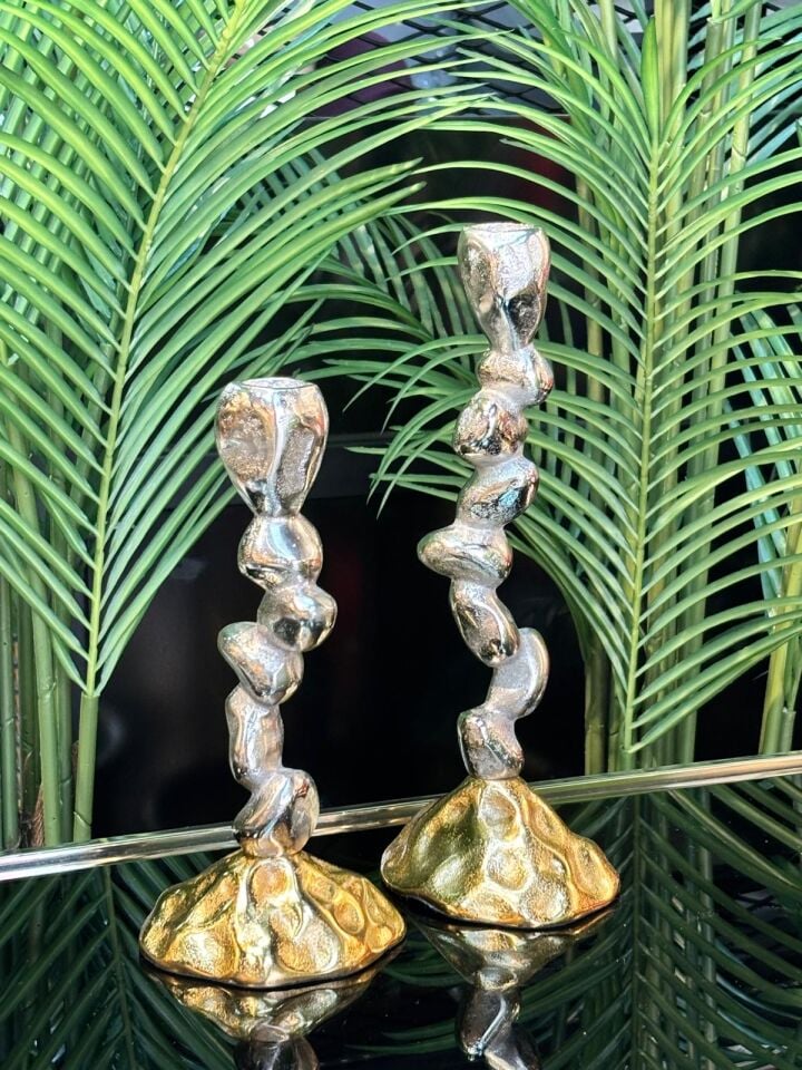 Mumluk Döküm 2. li  (12*27-10*22)cm