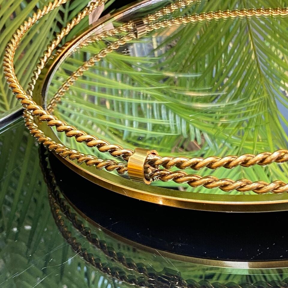 Aynalı Tepsi Zincir Desen