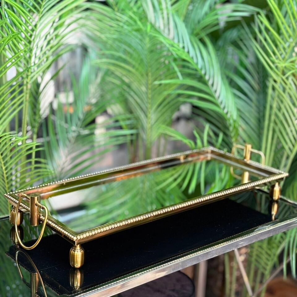 Aynalı Jardinyer Zincir Desen