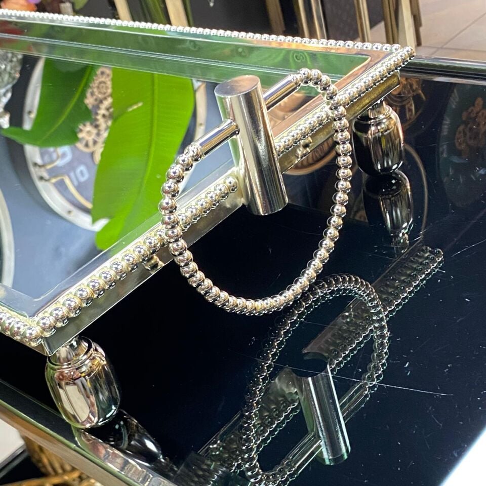 Aynalı Jardinyer Zincir Desen