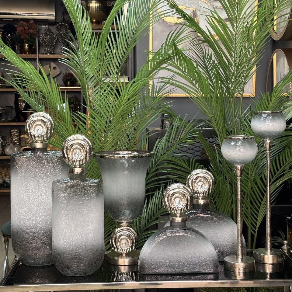 Döküm Salon Takımı Gümüş